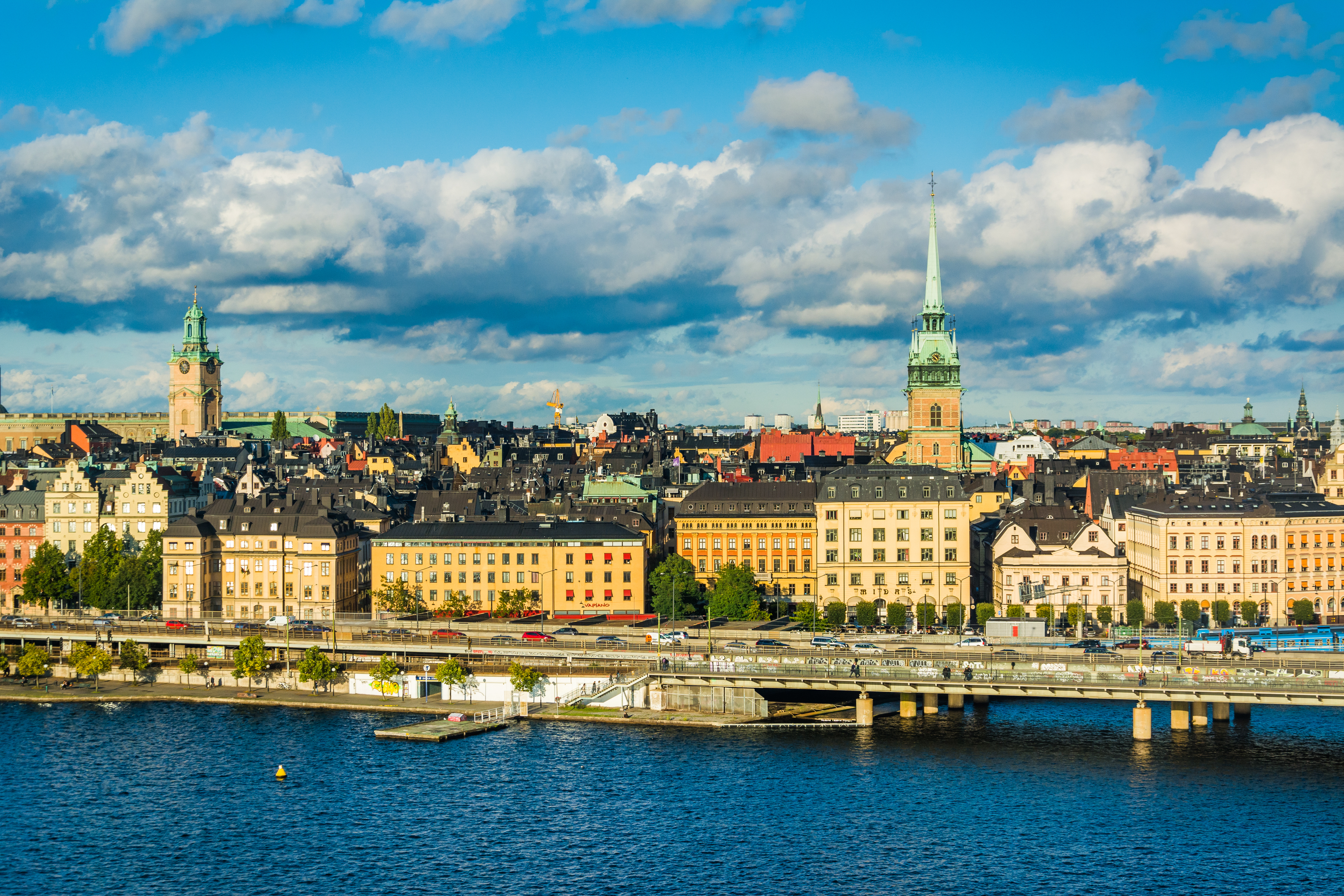 View of Galma Stan from MonteliusvÃ?Â¤gen, in SÃ?Â¶dermalm, Stockholm,